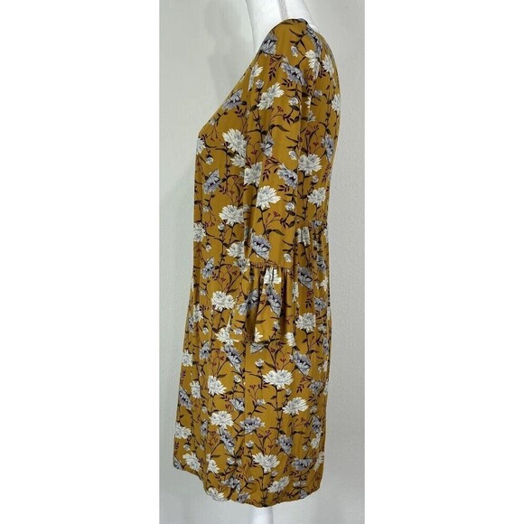 Old Navy Gold Floral Mini Shift Dress Size XS (0/2) - Picture 6 of 12